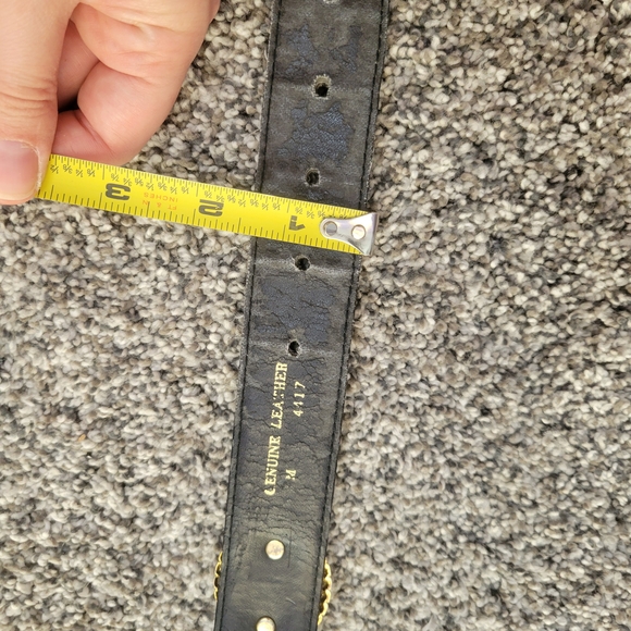 Vintage Black and Gold Women's Belt - Picture 15 of 16